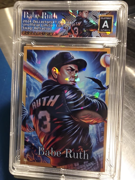 Babe Ruth Cracked Ice Custom Card Artist Print - Etsy Israel