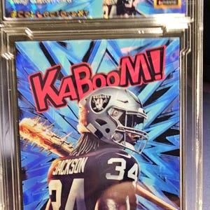 Bo Jackson Gelo rachado Kaboom Cartão personalizado