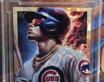 Pete Crow Armstrong Cracked Ice Custom card hand made by the Artist