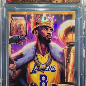 Kobe Bryant Cracked Ice Kundenspezifische Karte handgemacht vom Künstler