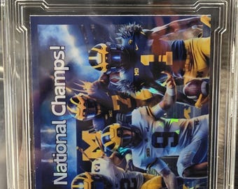 2024 National Champs Tribute Michigan custom made Tribute card