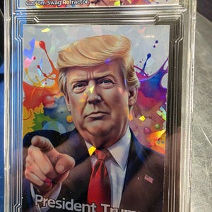 ドナルド・トランプ大統領 アーティストが手作りしたドリップアートカート