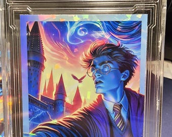 Harry Potter Cracked Ice Custom card hand made by the Artist