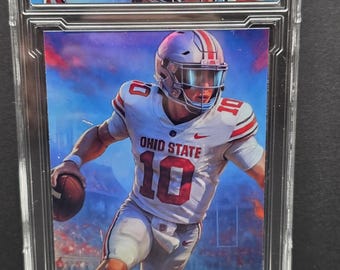 Ohio State Julian Sayin card hand made by the Artist