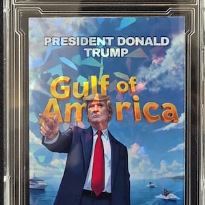 Carte hommage Donald Trump Golfe d'Amérique