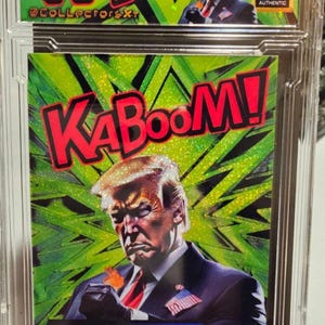 President Donald Trump Kaboom Limited Edition custom card