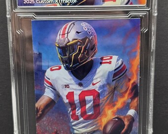 Ohio State Julian Sayin card hand made by the Artist