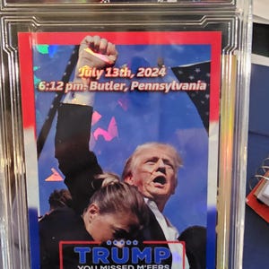 Carte personnalisée hommage à Donald Trump « Vous avez manqué F,ers