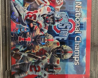 Ohio State Tribute card  hand made by the Artist