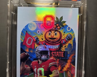 Ohio State Julian Sayin Downtown card hand made by the Artist