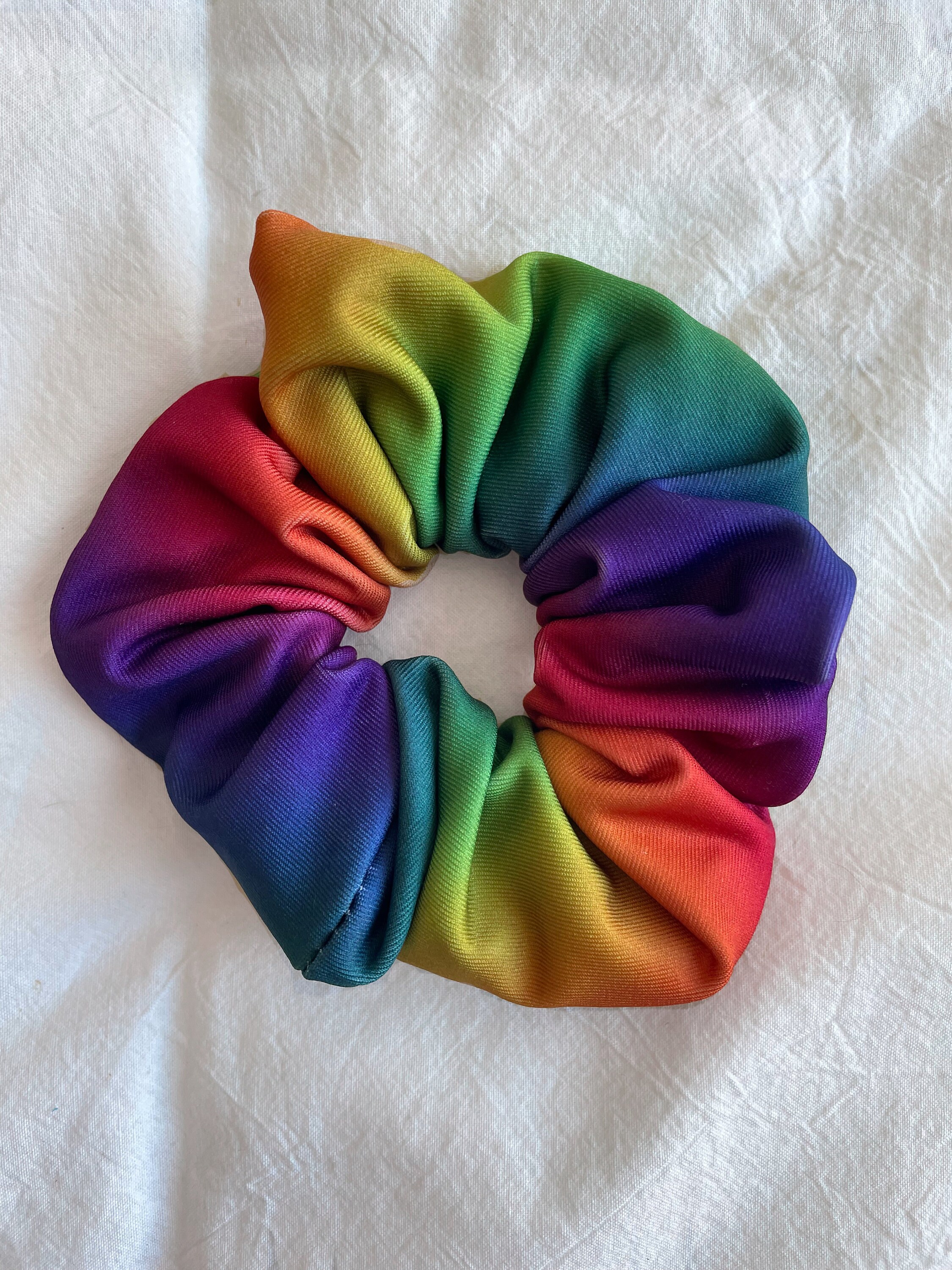 Rainbow Hair Scrunchies Pride Scrunchies Colorful Hair Ties Etsy