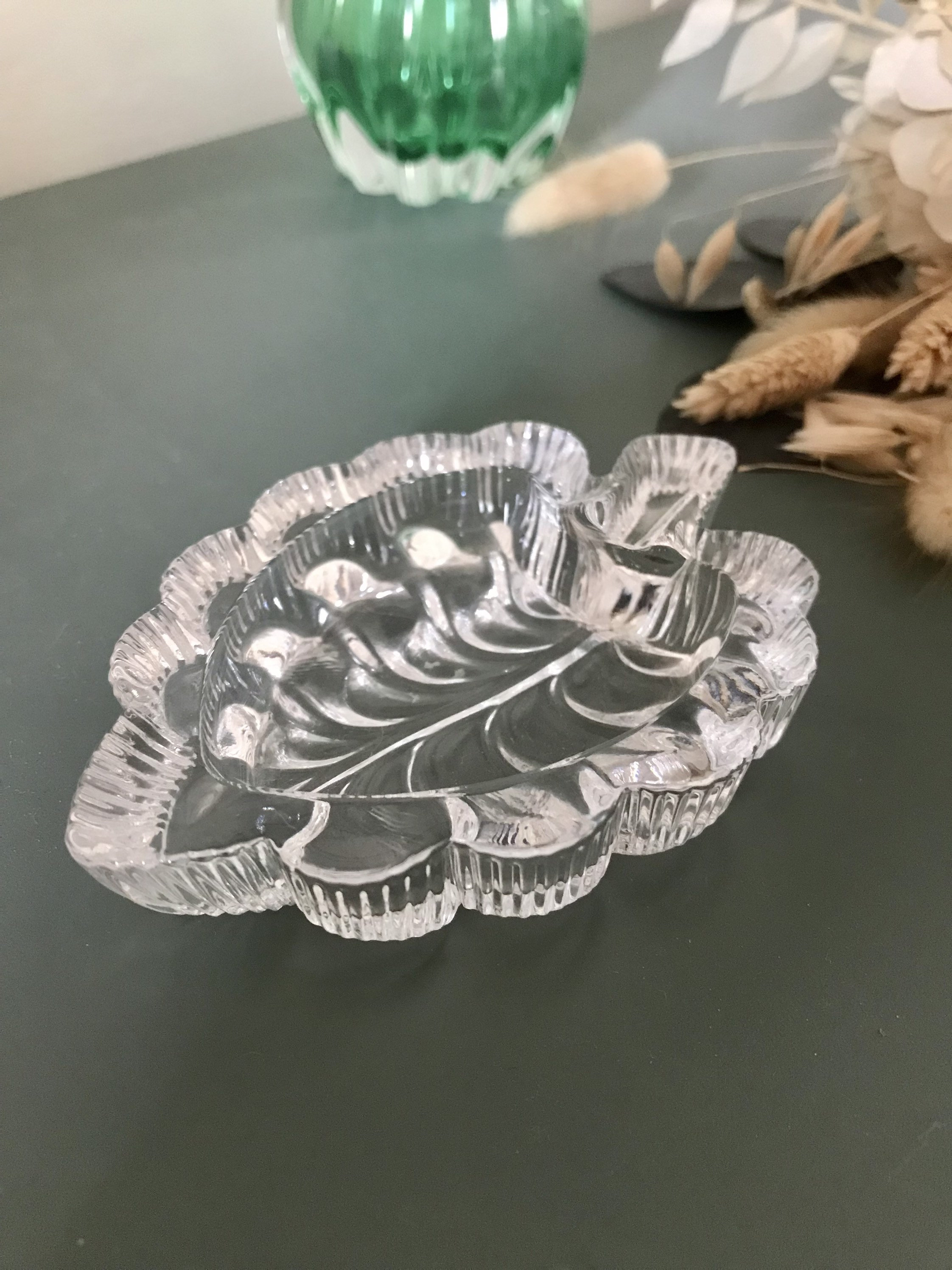 Coupelle Feuille Cristal