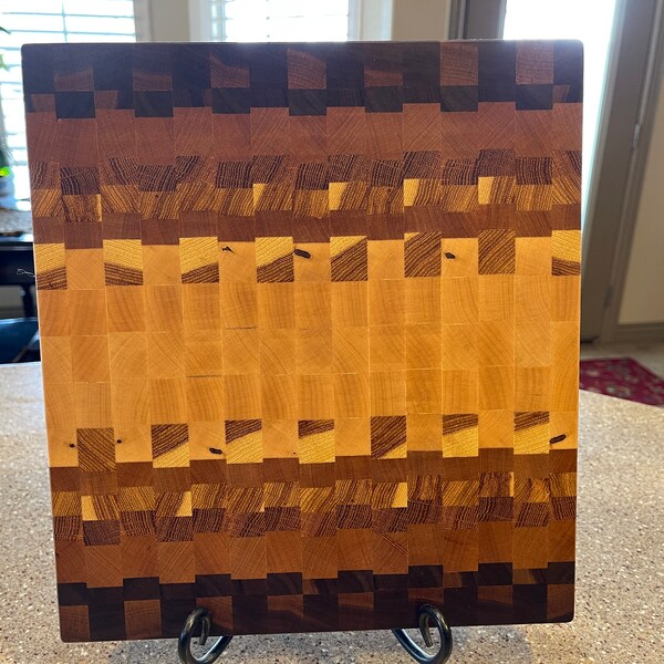 End Grain Cutting Board/ Charcuterie Board/The "Carl Jr" Walnut/ Cherry/ White oak/ Red oak/ Maple/ Hardwood