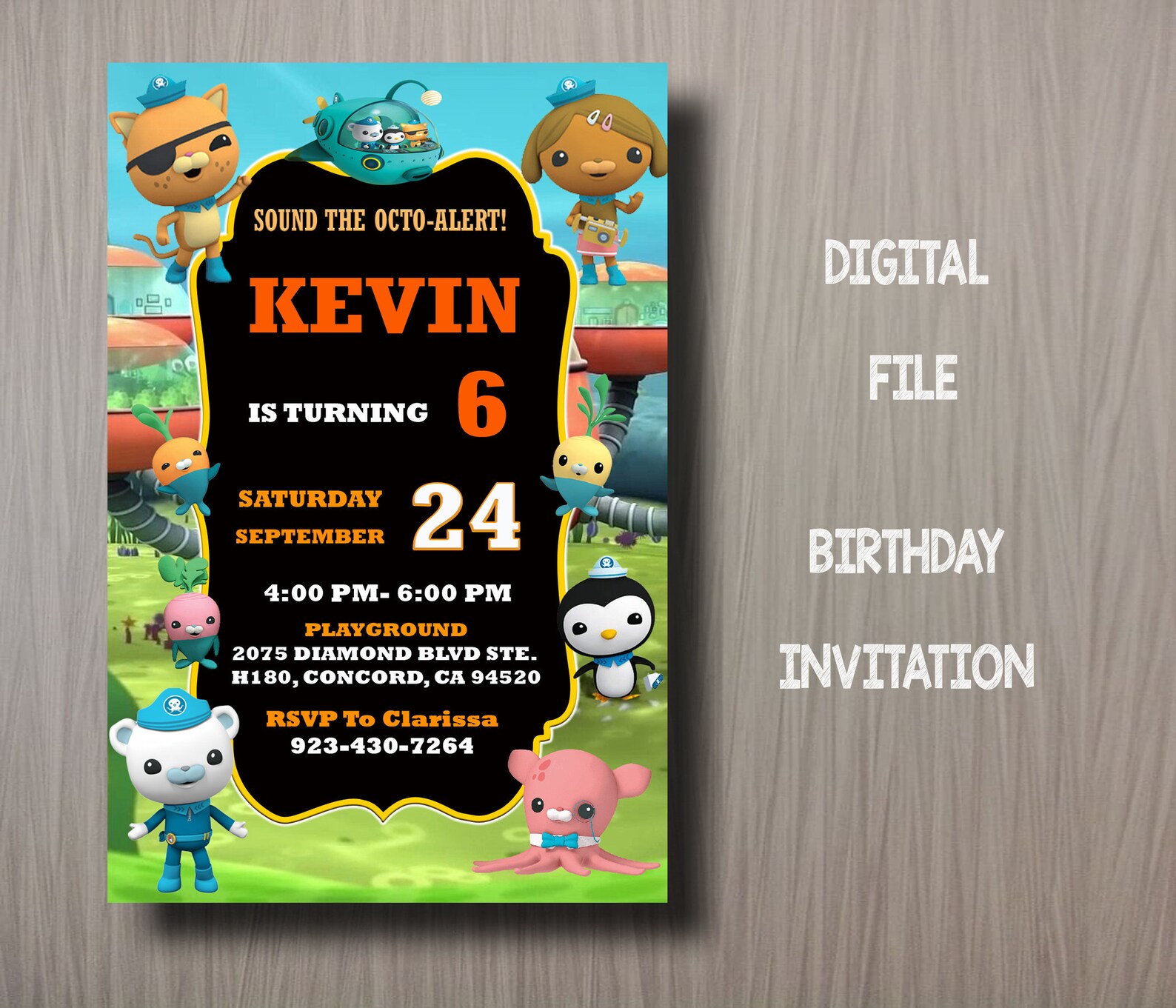 Octonauts Birthday Invitation Octonauts Invitation Octonauts Etsy