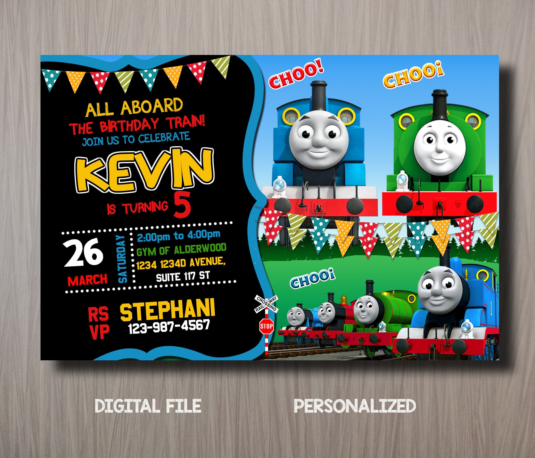 Thomas And Friends Birthday Card