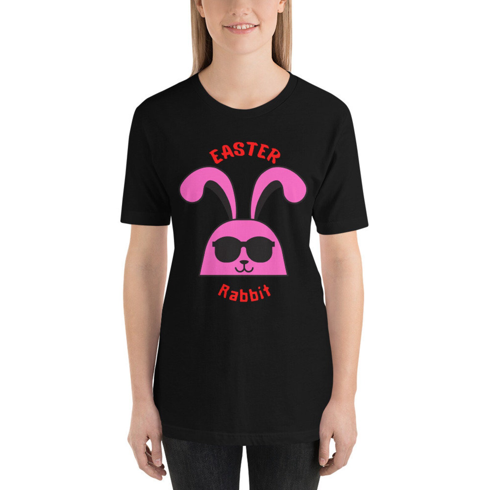Easter T-Shirt Rabbit Unisex Short-Sleeve T-Shirt | Etsy