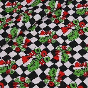 The Christmas Cartoon Fabric, Christmas Fabric, Cartoon Fabric, Cotton Fabric by the half yard