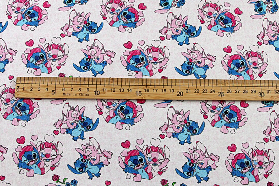 Disney Characters Fabric Stitch Fabric Lilo & Stitch Fabric Cartoon