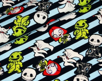 Halloween Fabric, Gothic Fabric, Jason Fabric, Freddy Fabric, Chucky Fabric, Cartoon Fabric, Cotton Fabric by the half yard Movie Fabric