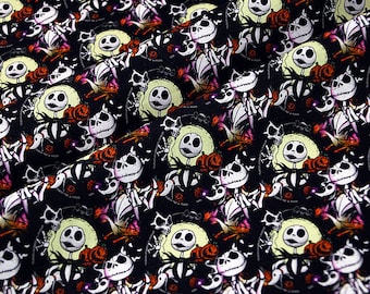 Halloween Fabric, Gothic Fabric, Jason Fabric, Freddy Fabric, Chucky Fabric, Cartoon Fabric, Cotton Fabric by the half yard Movie Fabric