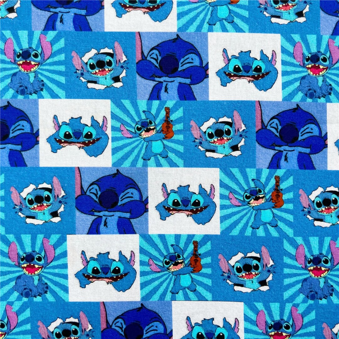 Disney Characters Fabric Stitch Fabric Lilo & Stitch Fabric Cartoon