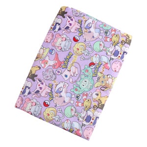 Cute Japanese Fabric, Pikachu Fabric, Polyester and Cotton fabric, 70% cotton, Monster Fabric ,Sewing by the 1/2 yard