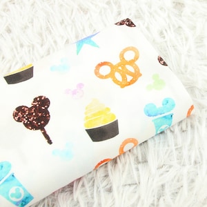 Disney Cotton Fabric 44&quot; Wide Cartoon CharacterMickey Minnie Mouse Fabric Disney Anime Cartoon Cotton Fabric By The Half Yard