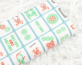 Tela de algodón para juegos clásicos de mahjong, venta por 0,5 yardas