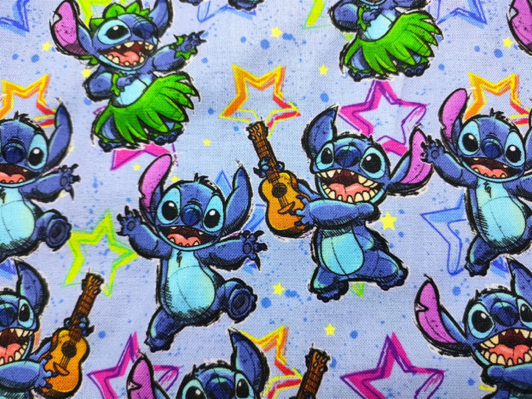 Disney Characters Fabric Stitch Fabric Lilo & Stitch Fabric Cartoon