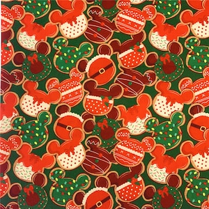 Disney Cotton Fabric 44&quot; Wide Cartoon CharacterMickey Minnie Mouse Fabric Disney Anime Cartoon Cotton Fabric By The Half Yard