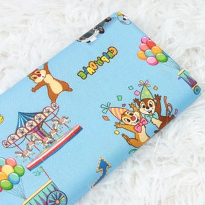 Chip i Dale Tkanina Disney Tkanina Cartoon Cut Animal Tkanina Anime Bawełniana Tkanina Na Pół Jardu