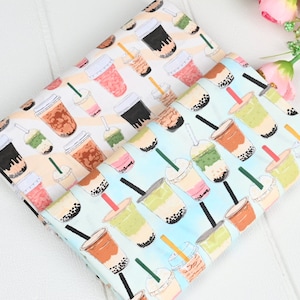 M&M's Fabric Food Fbaric Bubble Tea Fabric Candy Anime Cartoon Cotton Fabric Selling By 0.5 yard