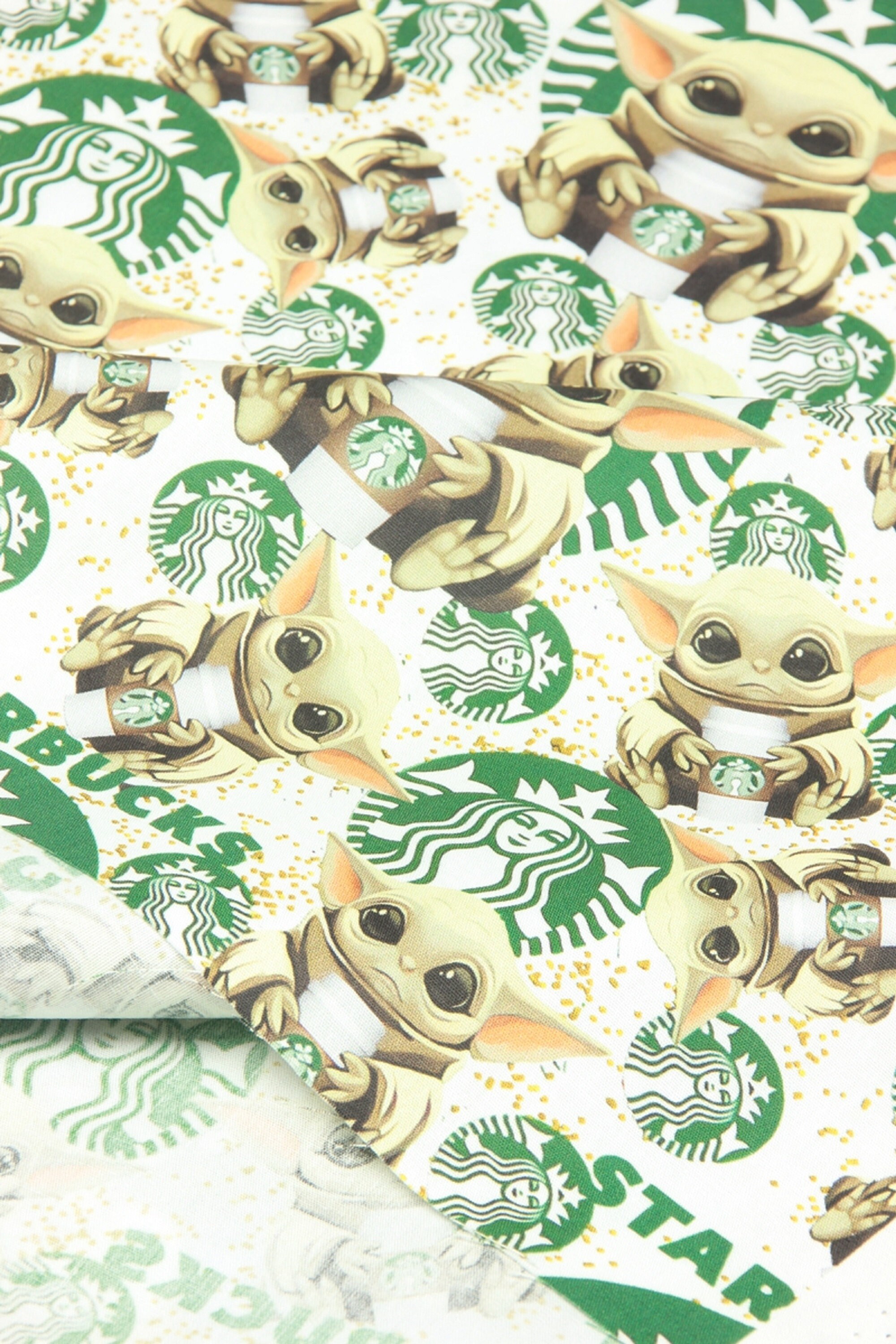 Baby Yoda Fabric Star Wars Fabric Mandalorian the Child Etsy