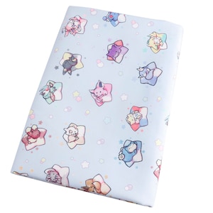 Süßer Japanischer Stoff, Pikachu Stoff, Polyester und Baumwolle, 70% Baumwolle, Monsterstoff, Nähen durch den 1/2 Meter