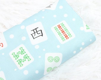 Tela de algodón para juegos clásicos de mahjong, venta por 0,5 yardas
