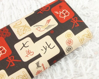 Tissu de jeu classique carreaux de mahjong Tissu de jeux Tissu en coton vendu par 0,5 mètre