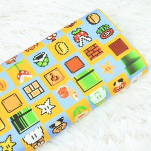 Classic Game Fabric 80’s Arcade Game Fabric Retro Arcade Games Fabric Cotton Fabric Selling By 0.5 yard
