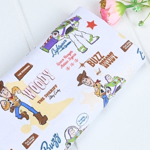 Toy Story fabric, Woody fabric/ Buzz Fabric/ Rex Fabric/ Slinky Fabric/100% cotton fabric