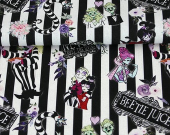 Halloween Fabric, Gothic Fabric, Jason Fabric, Freddy Fabric, Chucky Fabric, Cartoon Fabric, Cotton Fabric by the half yard Movie Fabric