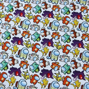 Słodka japońska tkanina, tkanina Pikachu, koreańska tkanina anime, 100% bawełniana tkanina, tkanina z kreskówek, tkanina Monster, szycie na 1/2 jarda
