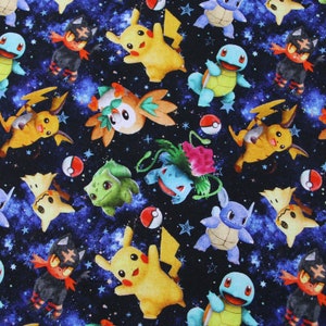 Süßer Japanischer Stoff, Pikachu Stoff, Korea Anime Stoff, 100% Baumwolle, Cartoon Stoff, Monster Stoff, Nähen durch den 1/2 Hof