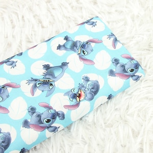 STOFF RABATT !! Disney Charaktere Stoff Stitch Stoff - 44 Zoll Breite Lilo & Stitch Stoff - Cartoon Baumwollstoff - halber Hof
