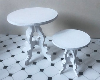 SVG file for two little round tables in 1:12 scale