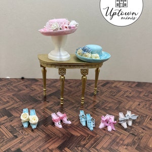 STL for a miniature hat and shoes (for 3d printing!)