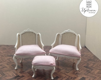 Archivo SVG para un agradable diván y reposapiés en escala 1:12