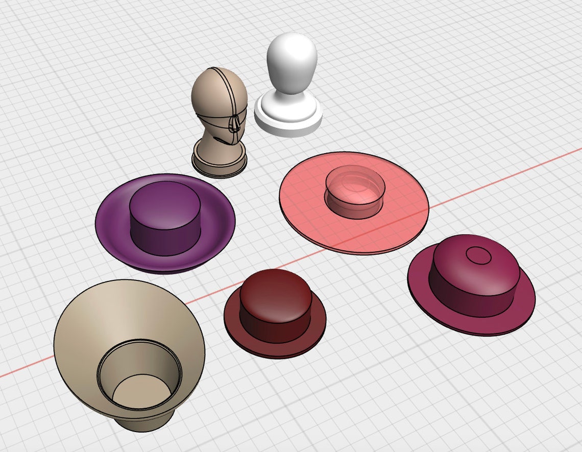 STL File for Heavenly Hats and Hatstands (for 3D Printing) - Etsy