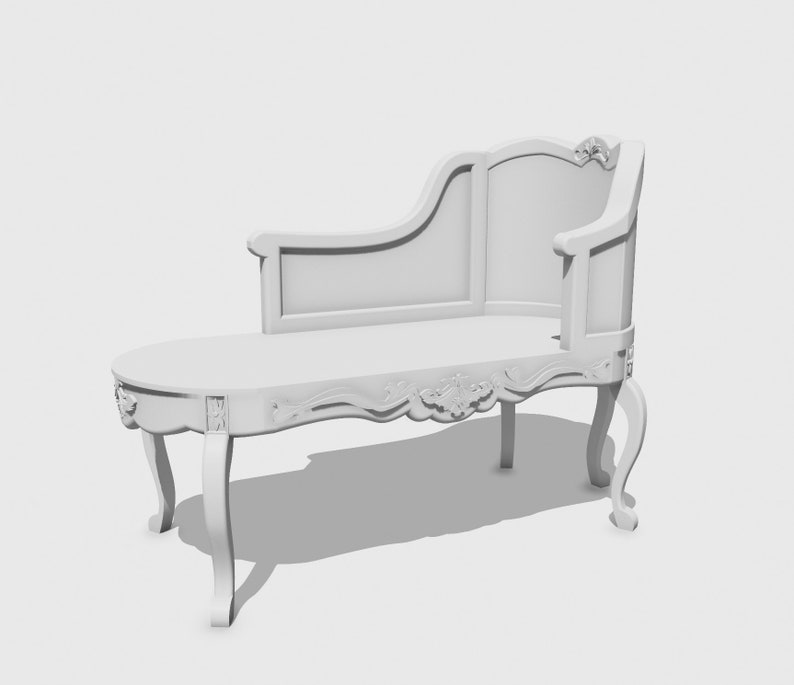 STL file for a Courteous Chaise Longue for 3d printers image 5