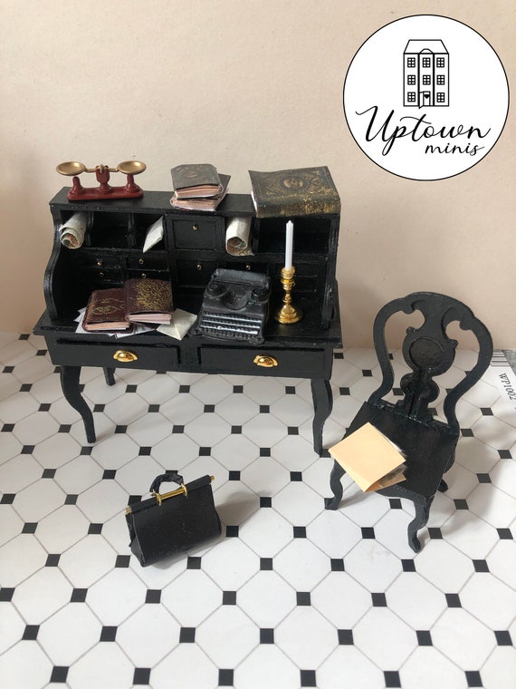 Set Di Miniature Per Ufficio In Scala 1/6: 2-3 Cartelle, 14 Documenti E 1 Blocchetto Di Note Adesive, Per Collezionismo O Diorami