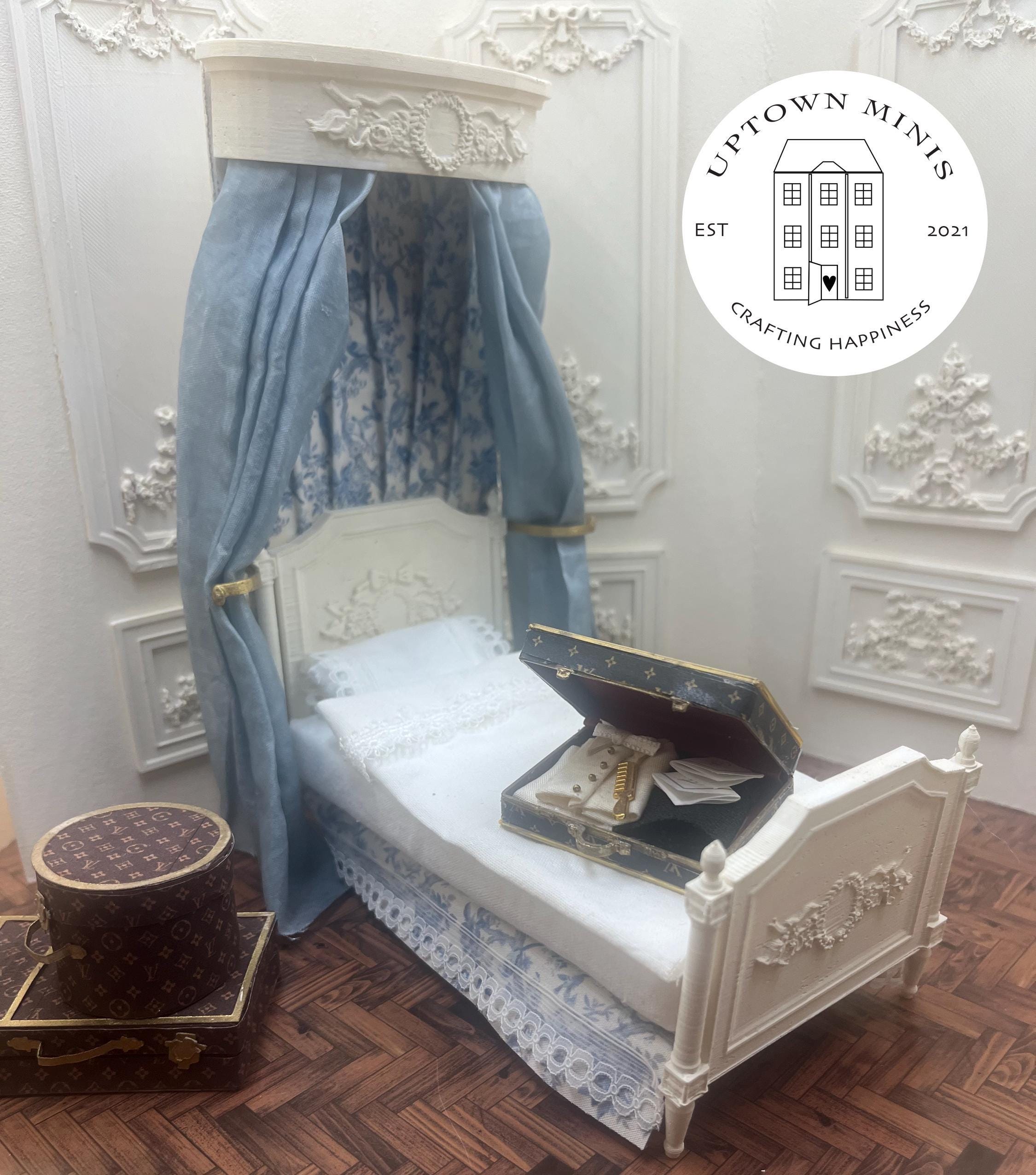 Miniature dollhouse victorian bed - Etsy 日本
