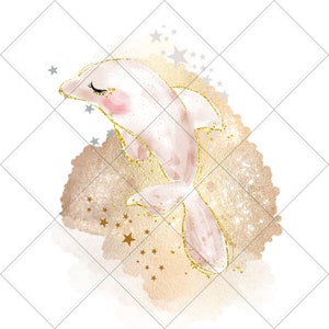 Sublimation,Whale, watercolor,digital download, nursery, kids, png, cute, gold, grey,  printing, wall art, cute, baby, toddler,  nature